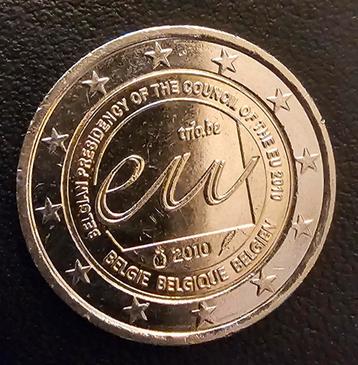 2 euro herdenkingsmunt belgië 2010 europees voorzitterschap beschikbaar voor biedingen