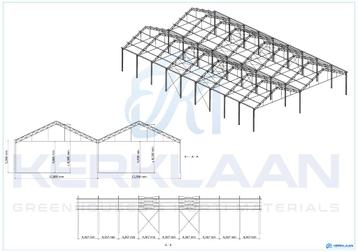 Complete staalconstructie 983 m² | 25.60m x 38.40m