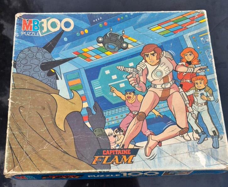 Capitaine Flam puzzle vintage complet, Hobby & Loisirs créatifs, Sport cérébral & Puzzles, Comme neuf, Puzzle, Enlèvement ou Envoi
