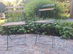 2 vintage bistrostoeltjes , plooibaar, Ophalen of Verzenden, Zo goed als nieuw
