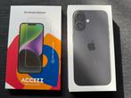 Nieuwe iPhone 16 - 128GB Black, includief screen protectir, Telecommunicatie, Mobiele telefoons | Apple iPhone, Ophalen, Nieuw