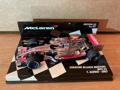 Fernando Alonso 1:43 Vodafone Mclaren Mercedes MP4-22 2007, Collections, Marques automobiles, Motos & Formules 1, Neuf, ForTwo