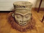 Afrikaans masker in brons. Nigeriaans werk., Antiek en Kunst, Ophalen