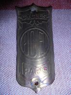 balhoofdplaatje cycles hoel paris kopmerk koper, Ophalen of Verzenden