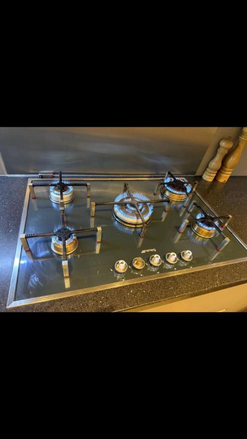Smeg kookfornuis, Elektronische apparatuur, Fornuizen, Gebruikt, Inbouw, Gas, 5 kookzones of meer, Ophalen