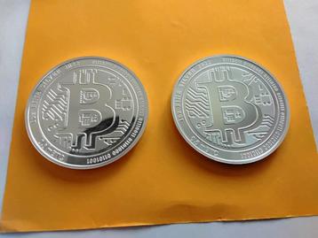 2X BITCOIN 2022 ZILVEREN MUNTEN 1 OUNCE NIEUW beschikbaar voor biedingen