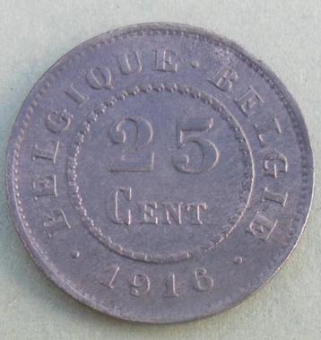 1916 25 centimes occupation allemande FRNL