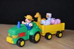 Tractor met boer en diertjes, Ophalen