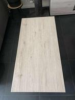 Zeer goede staat salon tafel bleek beige met zwarte X poten, Huis en Inrichting, Complete inboedels, Ophalen