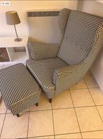 fauteuil met voetbank, Huis en Inrichting, Fauteuils, 75 tot 100 cm, 75 tot 100 cm, Zo goed als nieuw, Ophalen