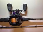 Sportex verticaal hengel met daiwa viento reel, Ophalen of Verzenden, Zo goed als nieuw, Complete set