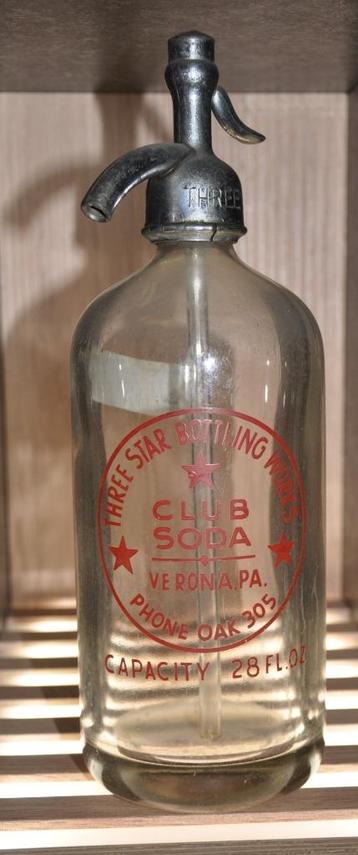 SIPHON Three Star Bottling Works - Club Soda - Verona - Vere beschikbaar voor biedingen