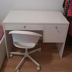 Gedemonteerd Ikea kaptafel/bureau Syvde + stoel, Ophalen, Zo goed als nieuw