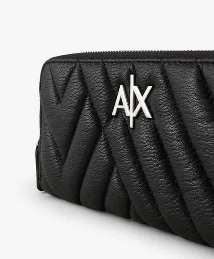 Mooie grote ARMANI EXCHANGE portefeuille NIEUW NP € 129, Handtassen en Accessoires, Portemonnees, Nieuw, Zwart, Ophalen of Verzenden