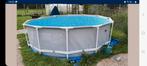 Intex zwembad 366 x 99 + pomp, trap, dekzeil en toebehoren, Ophalen, 80 tot 120 cm, Rond, 300 cm of meer
