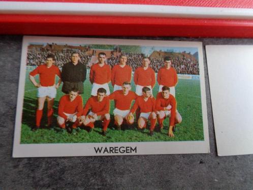 VOETBAL TEAM prent  jaren 60 uitgever onbekend WAREGEM sv, Hobby en Vrije tijd, Stickers en Plaatjes, Verzenden