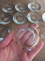 Lot de 10 bougeoirs en verre, Enlèvement ou Envoi, Comme neuf, Autres matériaux, Chandelier