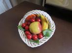 Vintage Italy keramiek Fruitmand, Ophalen of Verzenden
