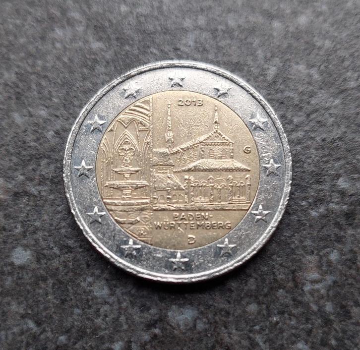 2 euro Duitsland 2013 Maulbronn Baden Wurttemberg G 🇩🇪, Postzegels en Munten, Munten | Europa | Euromunten, Losse munt, 2 euro