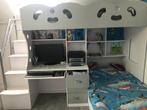 Lit double enfants/ados Coco blanc, Huis en Inrichting, Slaapkamer | Stapelbedden en Hoogslapers, Ophalen, Gebruikt, Tweepersoons