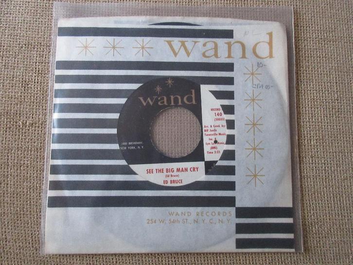 Ed bruce - See The Big Man Cry / I Won't Cry Anymore, Cd's en Dvd's, Vinyl Singles, Gebruikt, Single, R&B en Soul, 7 inch, Ophalen of Verzenden