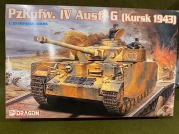 Dragon 1/35 9020 Panzer IV Ausf.G Kursk 1943 + 2 Aber sets beschikbaar voor biedingen