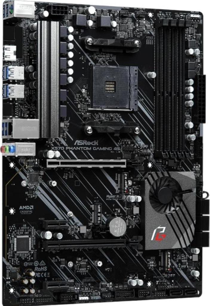 ASRock X570 Phantom Gaming 4S, Computers en Software, Moederborden, Zo goed als nieuw, AMD, DDR4, Ophalen of Verzenden