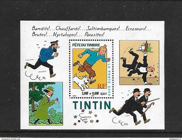 Tintin Fête du timbre France, Timbres & Monnaies, Timbres | Europe | France, Non oblitéré, Enlèvement ou Envoi