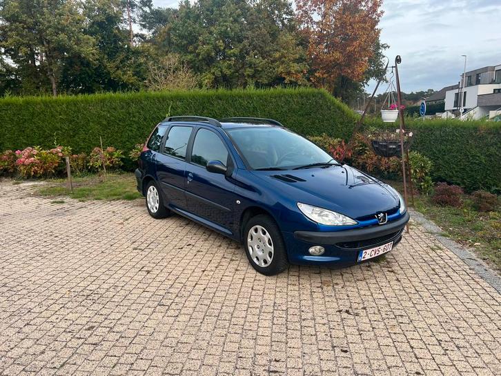 Peugeot 206SW 1.4 benzine bj 2006, blauw 122000km, Auto's, Peugeot, Particulier, Airbags, Centrale vergrendeling, Dakrails, Elektrische buitenspiegels