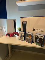 Playstaion 5 Disc Edition met doos en 3 Games, Games en Spelcomputers, Spelcomputers | Sony PlayStation 5, Ophalen of Verzenden