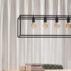 Hanglamp Alpha Zwart 4 Lampen E27, Ophalen, Zo goed als nieuw, Metaal, 50 tot 75 cm