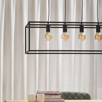 Hanglamp Alpha Zwart 4 Lampen E27 beschikbaar voor biedingen
