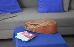 Delvaux Tabarin GM in bruin multicolor Toile de Cuir, Ophalen of Verzenden, Gebruikt, Bruin, Schoudertasje