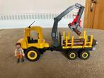 Playmobil Houttransport met kraan (complete set + doos + boe, Kinderen en Baby's, Ophalen of Verzenden, Zo goed als nieuw, Complete set