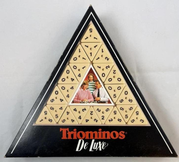 Goliath Triominos de luxe met massieve stenen spel, Hobby en Vrije tijd, Gezelschapsspellen | Bordspellen, Zo goed als nieuw, Verzenden