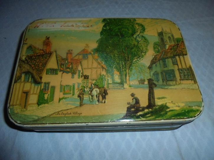 Oud Engels blikje, Collections, Boîte en métal, Utilisé, Autre, Autres marques, Enlèvement ou Envoi