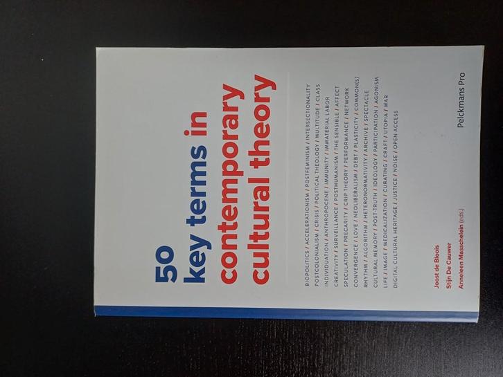 50 key terms in contemporary cultural theory, Boeken, Wetenschap, Zo goed als nieuw, Ophalen of Verzenden