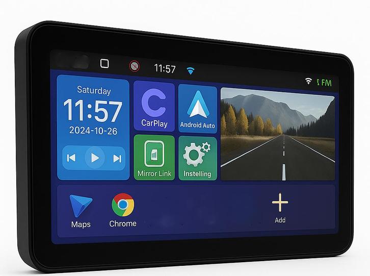9” Android Tablet Camper GPS Android Auto-AppleCarplay.TMC, Caravans en Kamperen, Mobilhome-accessoires, Nieuw, Ophalen of Verzenden