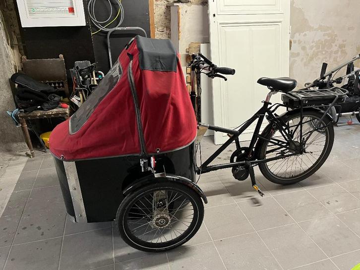 Vélo cargo électrique Nihola Family, Vélos & Vélomoteurs, Vélos | Vélos avec bac, Utilisé, Autres marques, 2 enfants, Électrique