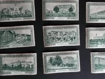 België 1938 - sluitingszegels zichten sanatoria preventoria