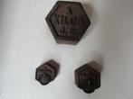 Vieux poids français hexagonal en fonte, Hectog.+ Kg, Antiquités & Art, Enlèvement ou Envoi