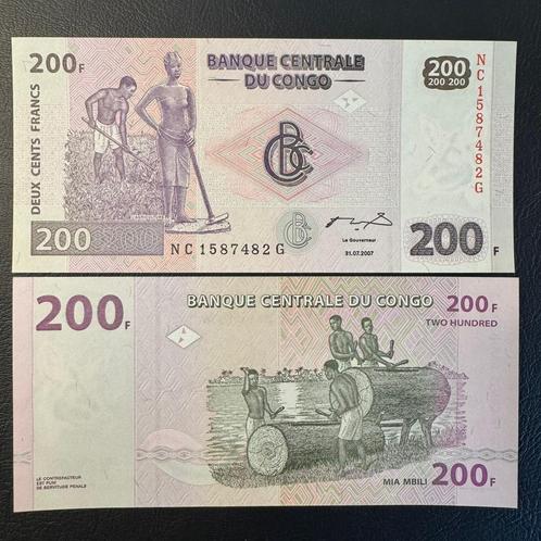 Congo - 200 Francs 2007 - P99 - UNC - 402, Postzegels en Munten, Bankbiljetten | Afrika, Los biljet, Overige landen, Ophalen of Verzenden