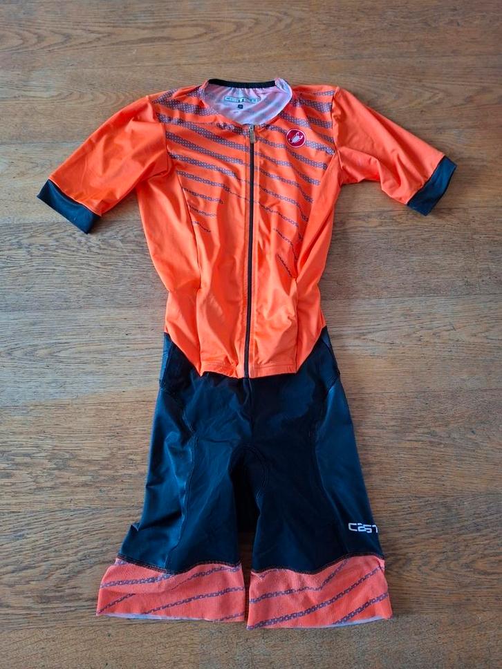 Castelli San Remo Trisuit M, Fietsen en Brommers, Fietsaccessoires | Fietskleding, Zo goed als nieuw, M, Verzenden