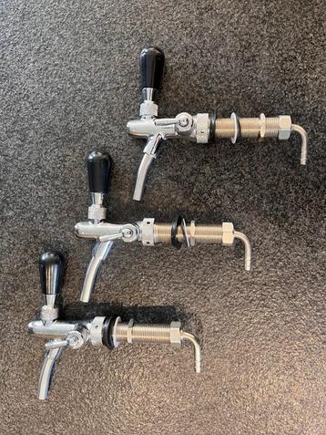 3 Bier opbouw tapkranen met regeling beschikbaar voor biedingen