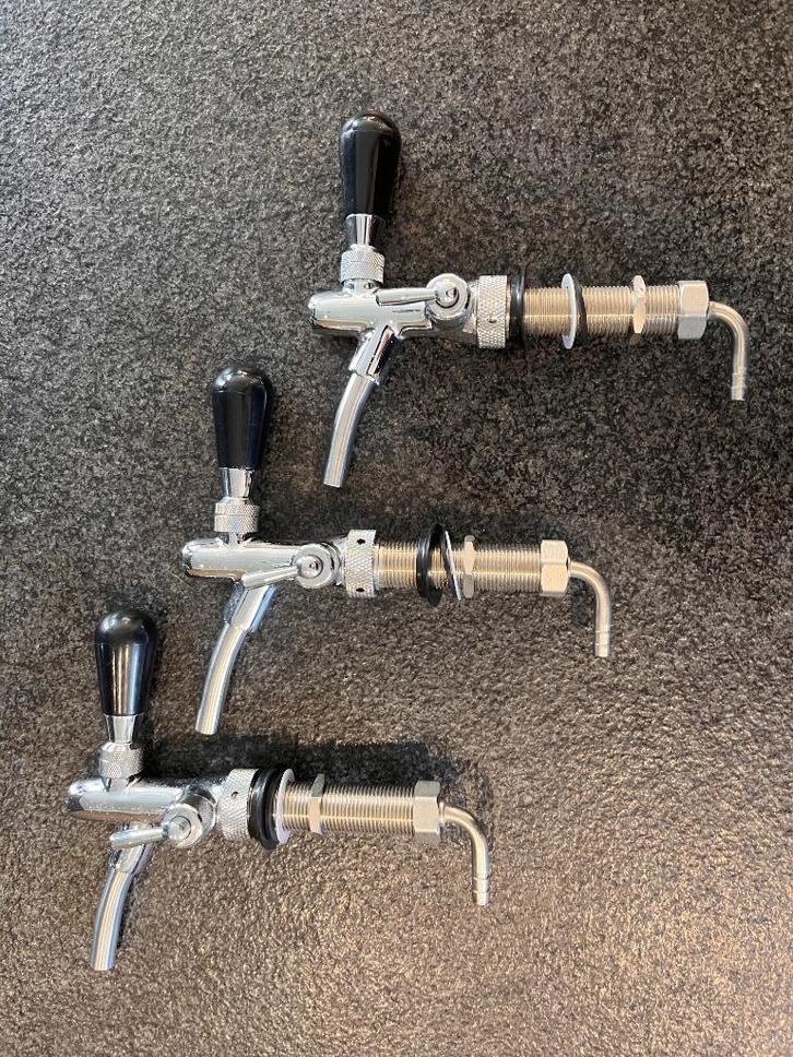 3 Bier opbouw tapkranen met regeling, Elektronische apparatuur, Thuistapinstallaties, Nieuw, Overige merken, Ophalen