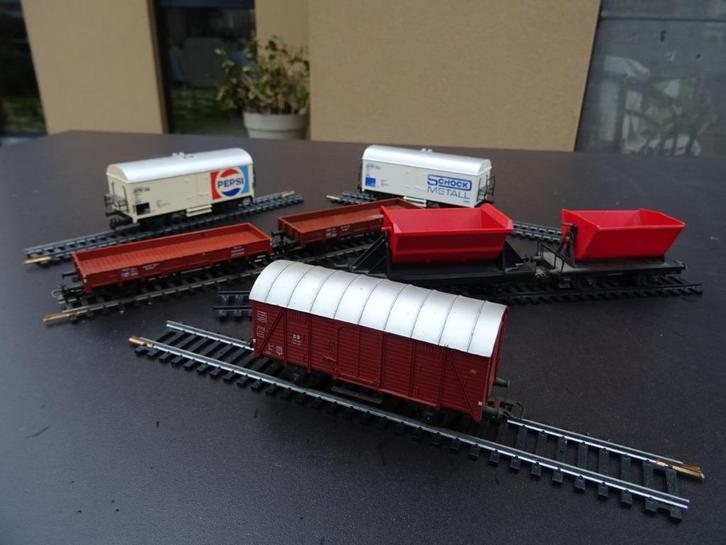 Lot goederenwagons - Märklin - HO, Hobby en Vrije tijd, Modeltreinen | H0, Gebruikt, Wagon, Wisselstroom, Märklin, Ophalen of Verzenden