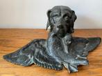 19e Napoleon Bronze Dog Inkwell, Ophalen of Verzenden, Brons