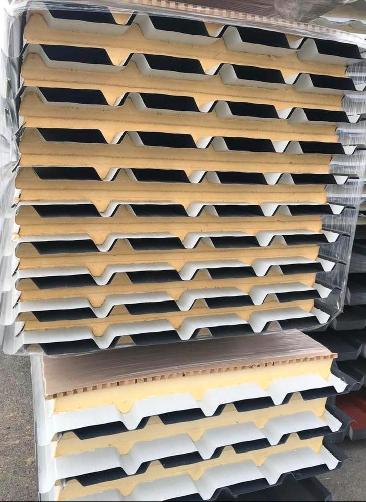 Tôle profilée isolée ECO 30mm panneau sandwich, Doe-het-zelf en Bouw, Isolatie en Afdichting, Nieuw, Dakisolatie, Overige materialen