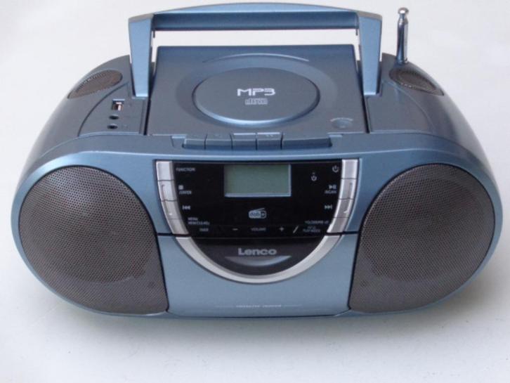 Boombox DAB+/FM Radio-CD-Cassette & USB Poort LENCO SCD 6800, Audio, Tv en Foto, Radio's, Zo goed als nieuw, Radio, Met cd-speler