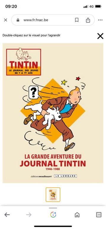 La grande aventure du journal Tintin – Le Lombard – 2016 EO